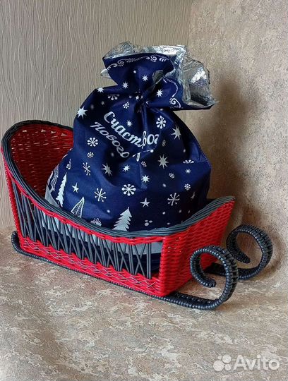 Сани новогодние.Декор под ёлку