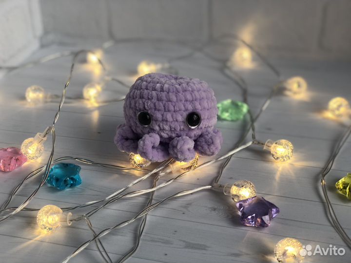 Вязаные игрушки осьминожка