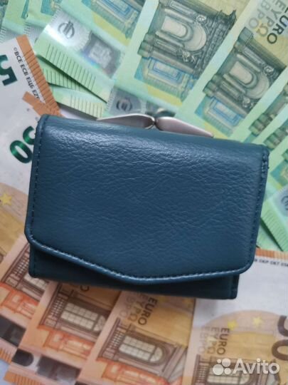 Кошелек женский натуральная кожа бу