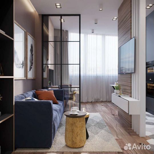 Стеклянная перегородка