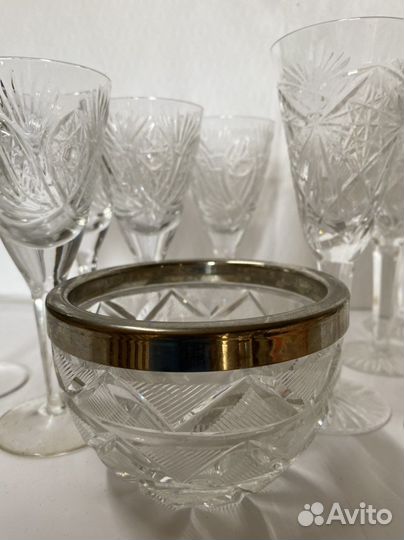 Фужеры хрустальные СССР