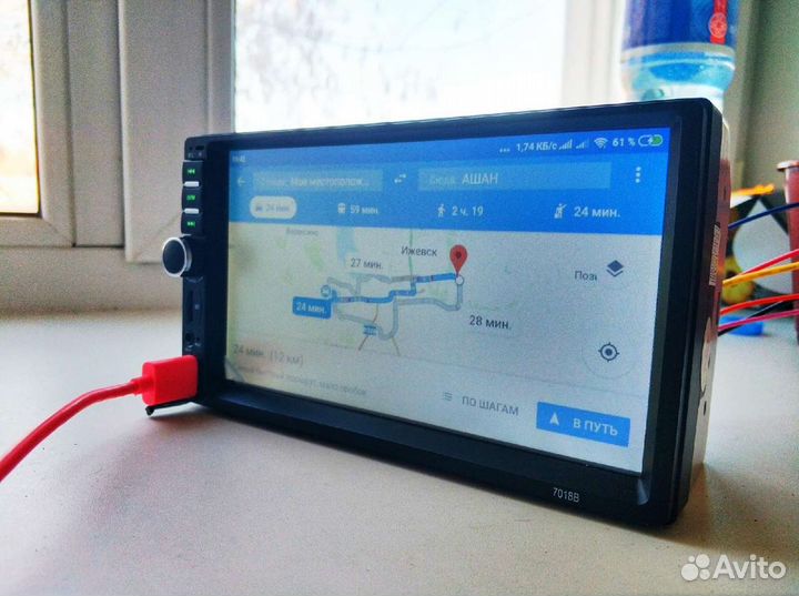 Новая магнитола Podofo 2DIN 2 din 2 дин камера