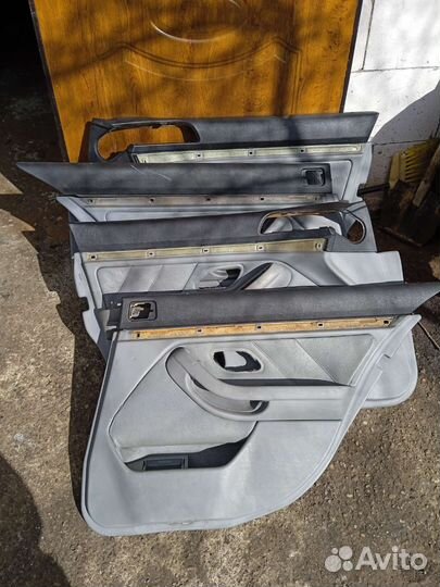 Бмв е39 дверные обшивки серая кожа