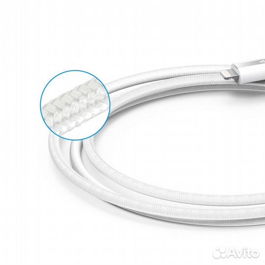 Кабель Anker PowerLine+ Lightning - USB 1.8м White