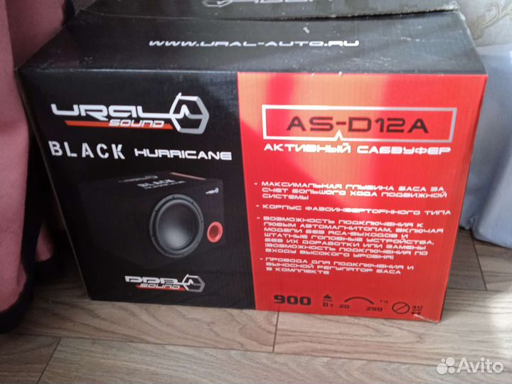 Активный сабвуфер ural AS-D12. A black hurricane