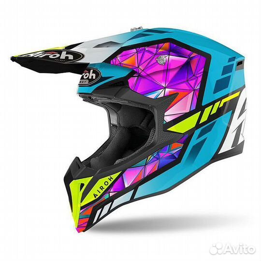 Кроссовый шлем Airoh Wraap Diamond Gloss 2XL