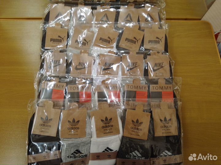Носки брендовые средние 10 пар