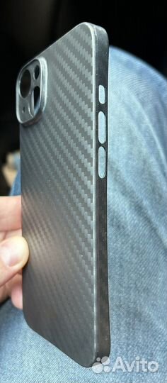 Чехол на iPhone 14 Kevlar air carbon