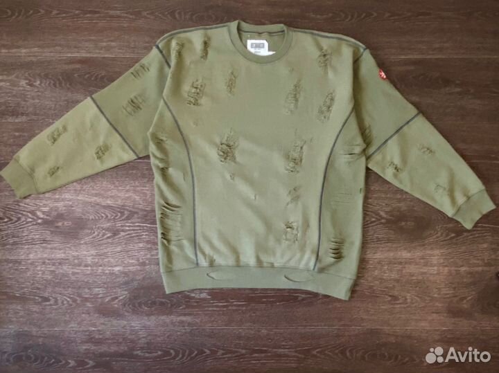 Свитшот Cav Empt рваный с прикольным принтом