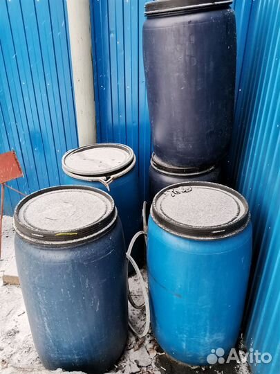 Пластиковые бочки б/у