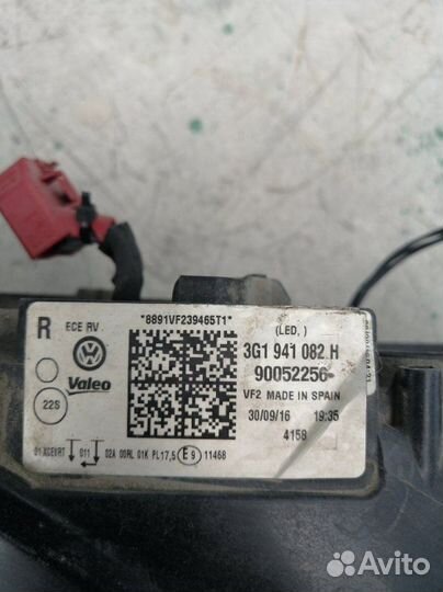 Фара передняя правая Volkswagen Passat 3G2