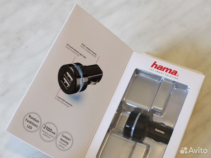 Автомобильное зарядное устройство Hama