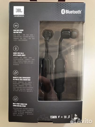 Беспроводные наушники JBL tune 115BT
