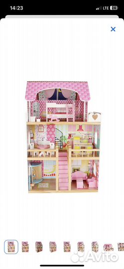 Домик кукольный Demistar для деревянной мебелью