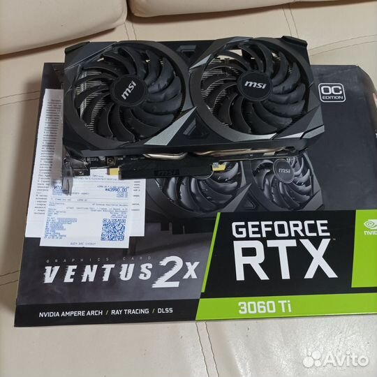 Видеокарта MSI RTX 3060Ti 8Gb Samsung