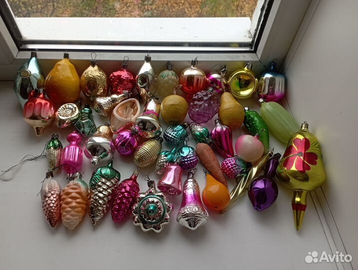 Ёлочные игрушки СССР одним лотом 15