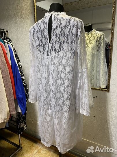 Платье с сеткой 56