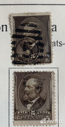 Редкие Почтовые марки США старые 19-20 века