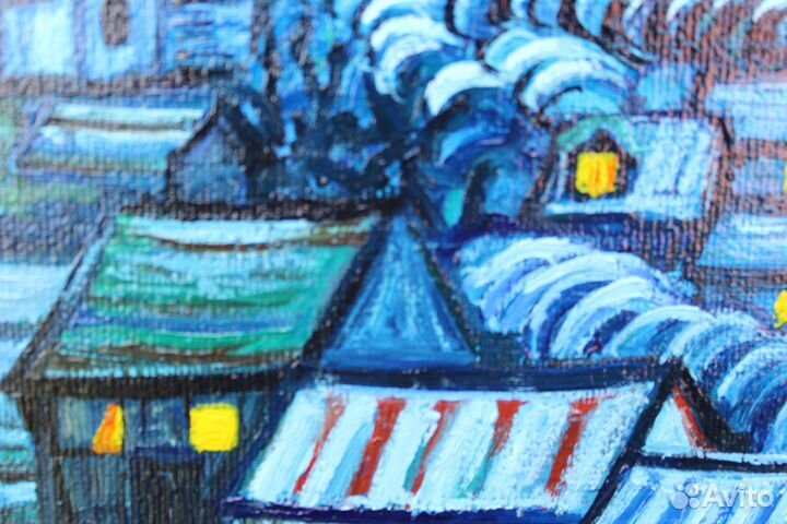 Картина маслом на холсте старинная