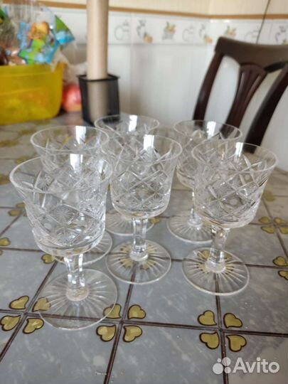 Фужеры хрустальные СССР