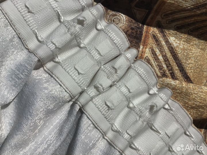 Новые готовые шторы (высота 246 см)