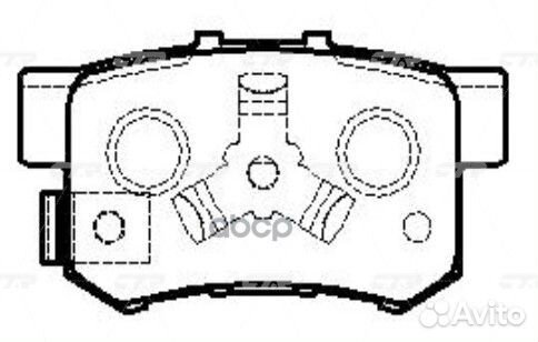 Колодки тормозные honda accord 1.8-2.3 '90-99,R