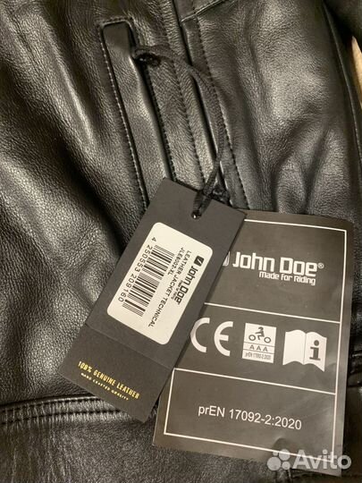 John DOE Кожаная мотокуртка