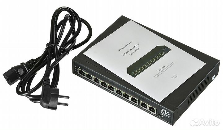 RVi-1NS08F-2T Коммутатор с питанием по PoE
