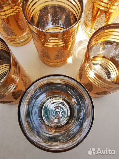 Стаканы праздничные винтаж
