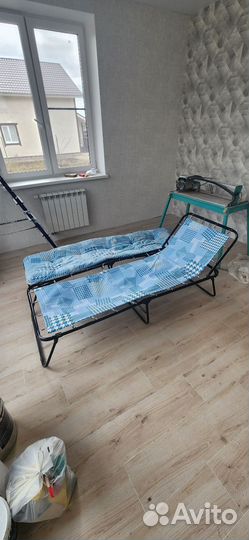 Раскладушка с матрасом бу