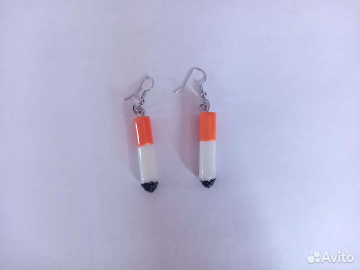 Серьги сигареты