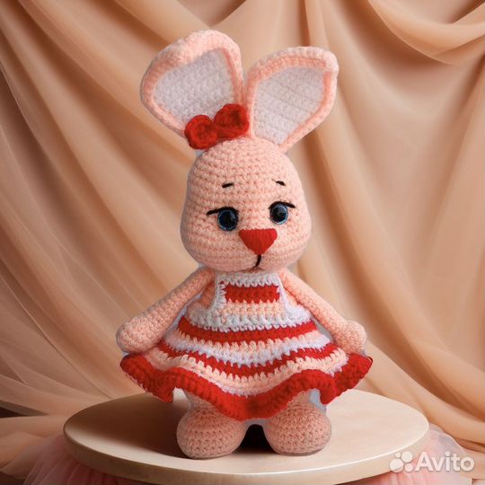Зайка вязаная(крючком)
