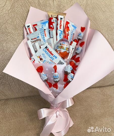 Сладкий букет из киндеров Шоколадки Подарок