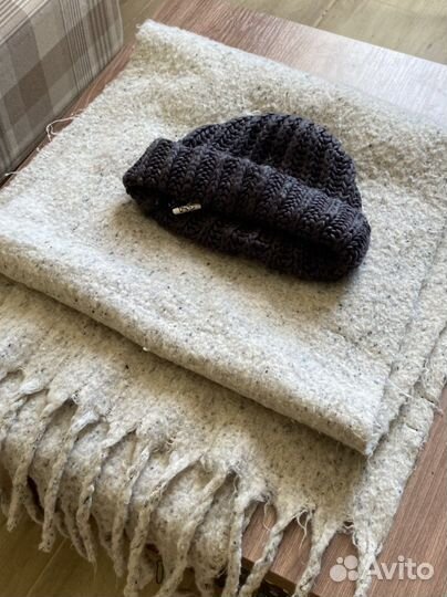 Объемный шарф и шапка тёплые