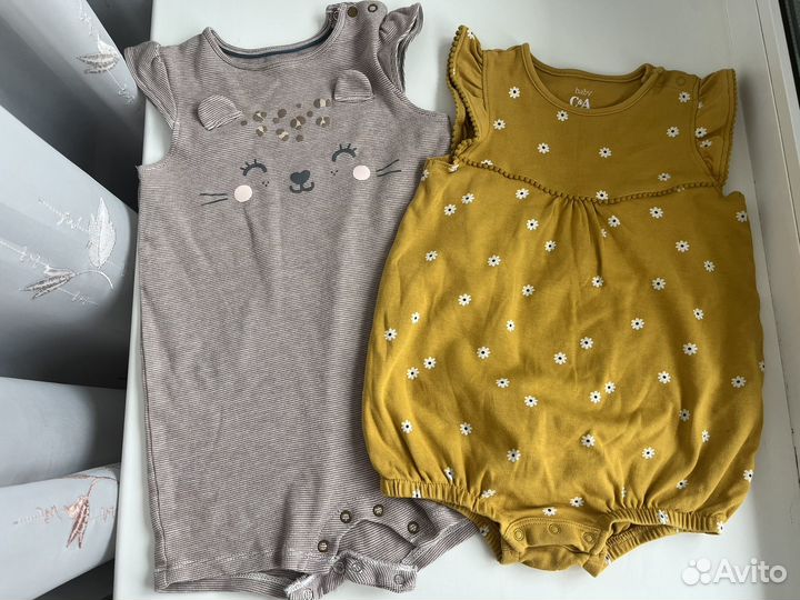Летние вещи для девочки 86 92