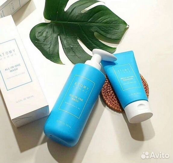 Шампунь-гель мужской Атоми пенка для умывания