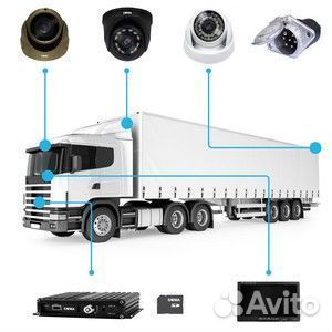 Монтаж видеонаблюдения на грузовую машину