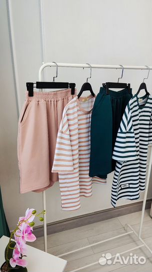 Комплект шорты и футболка женский