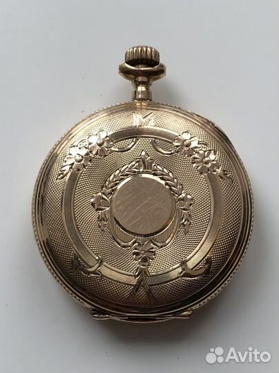 Старинные золотые карманные часы