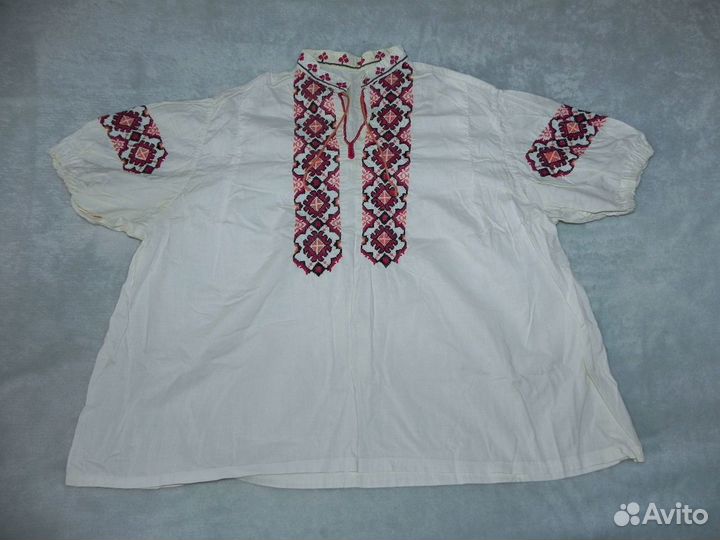 Рушник. Скатерть. Рубашка. Вышивка. Ткани