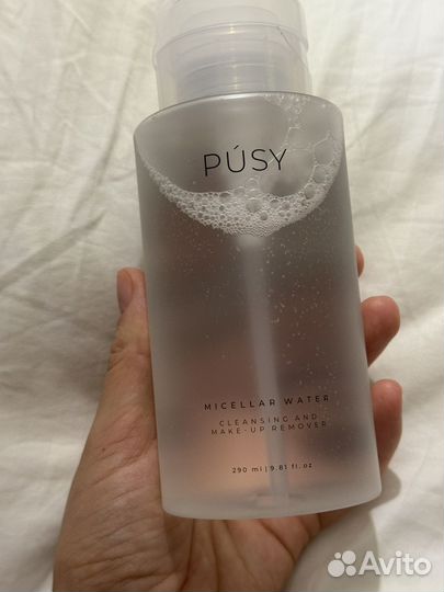 Мицелярная вода pusy и гиалуроновая эмульсия pusy