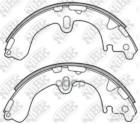 Колодки тормозные барабанные зад FN2311 NiBK