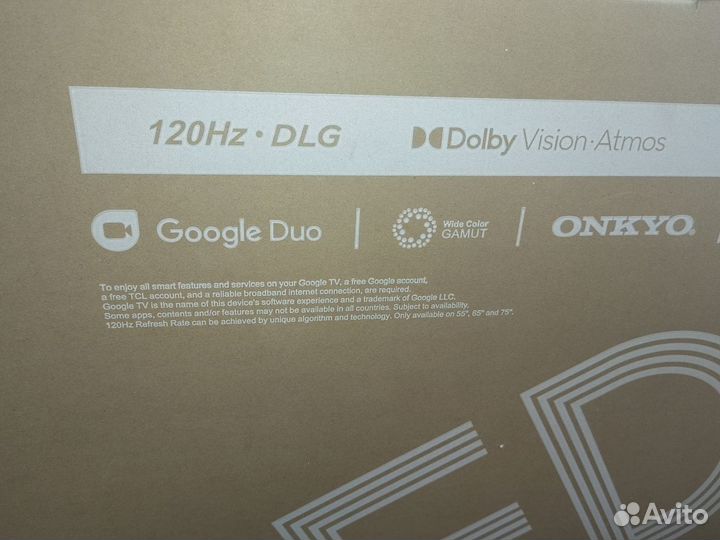 Qled 4K 120 герц Smart TV 55 дюймов