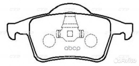 Ckvo-9 Колодки тормозные дисковые зад VOL