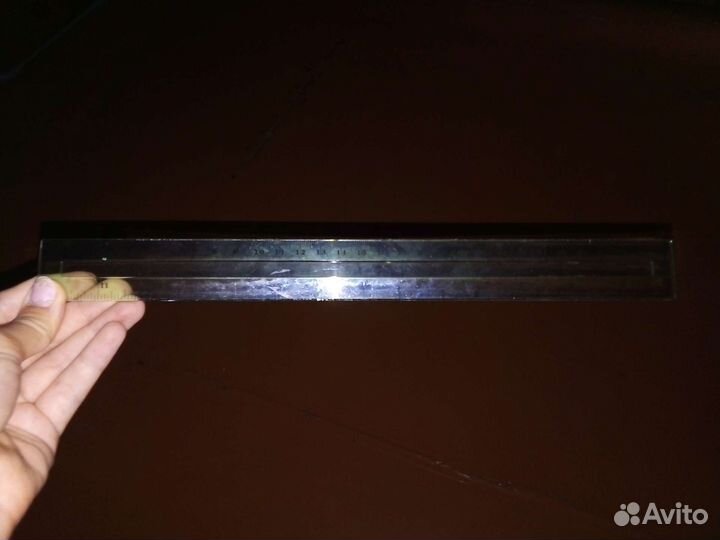 Линейка 30 см зелёная