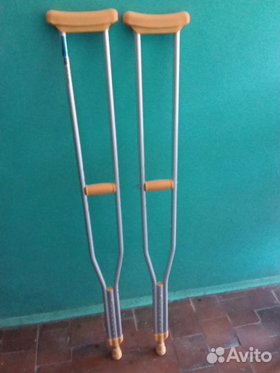 Костыли подмышечные алюминиевые новые