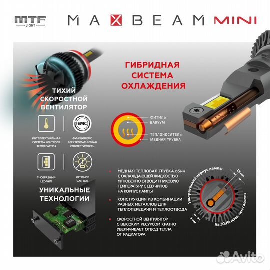 MTF Светодиодные лампы HIR2 MaxBeam mini