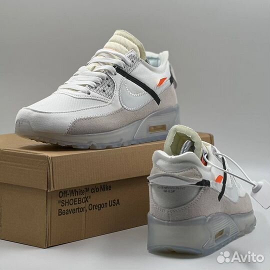 Кроссовки Мужские Nike Air Max 90 & Off-White