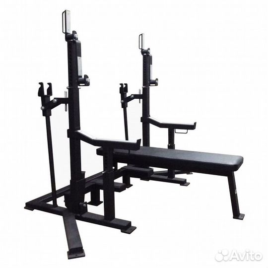 Стойка для пауэрлифтинга с жимовой скамьей AV131/8
