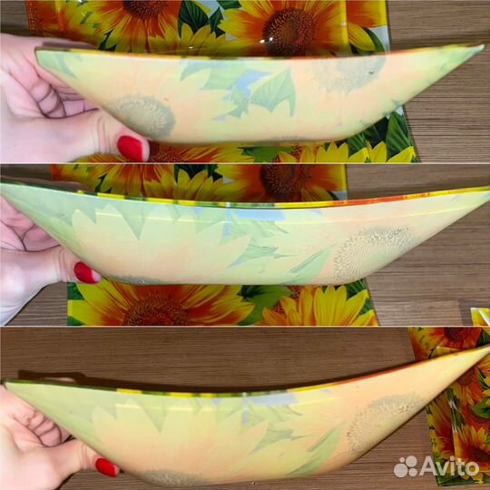 Салатники white lily блюдо посуда набор 3 шт